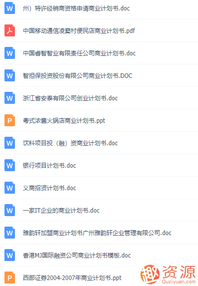 商業(yè)計(jì)劃書(shū)模板_資源網(wǎng)站插圖1