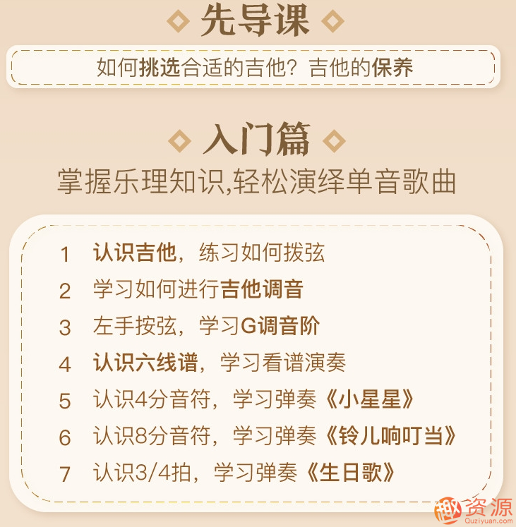 吉他速成課，簡(jiǎn)單易學(xué)吉他速成課插圖1