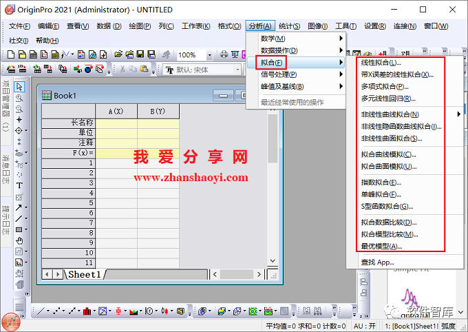 Origin2021如何對數(shù)據(jù)進行非線性曲線擬合？插圖