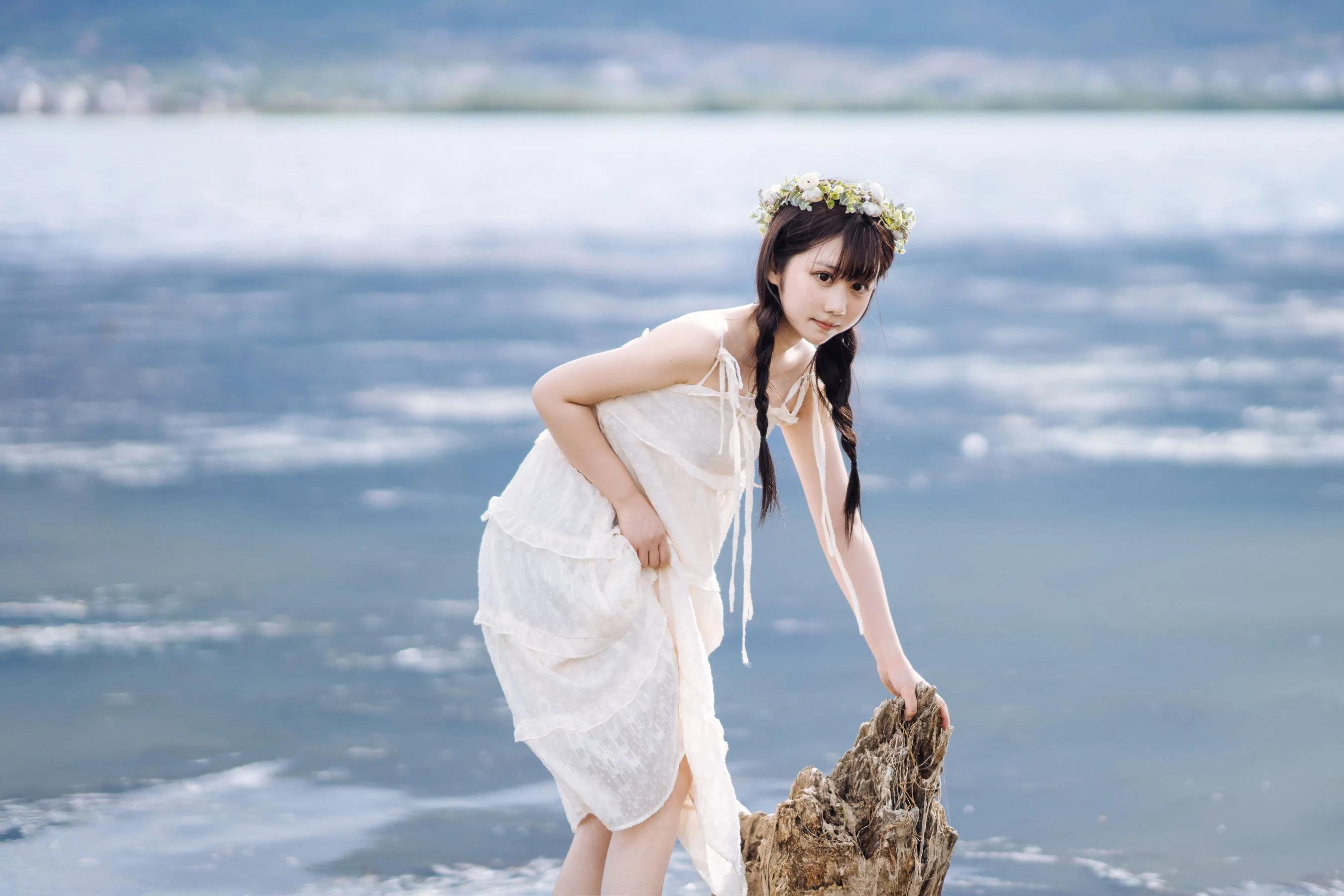 喵糖映畫 海邊姑娘（鏡醬）純色白裙，嚶嚶嚶插圖15