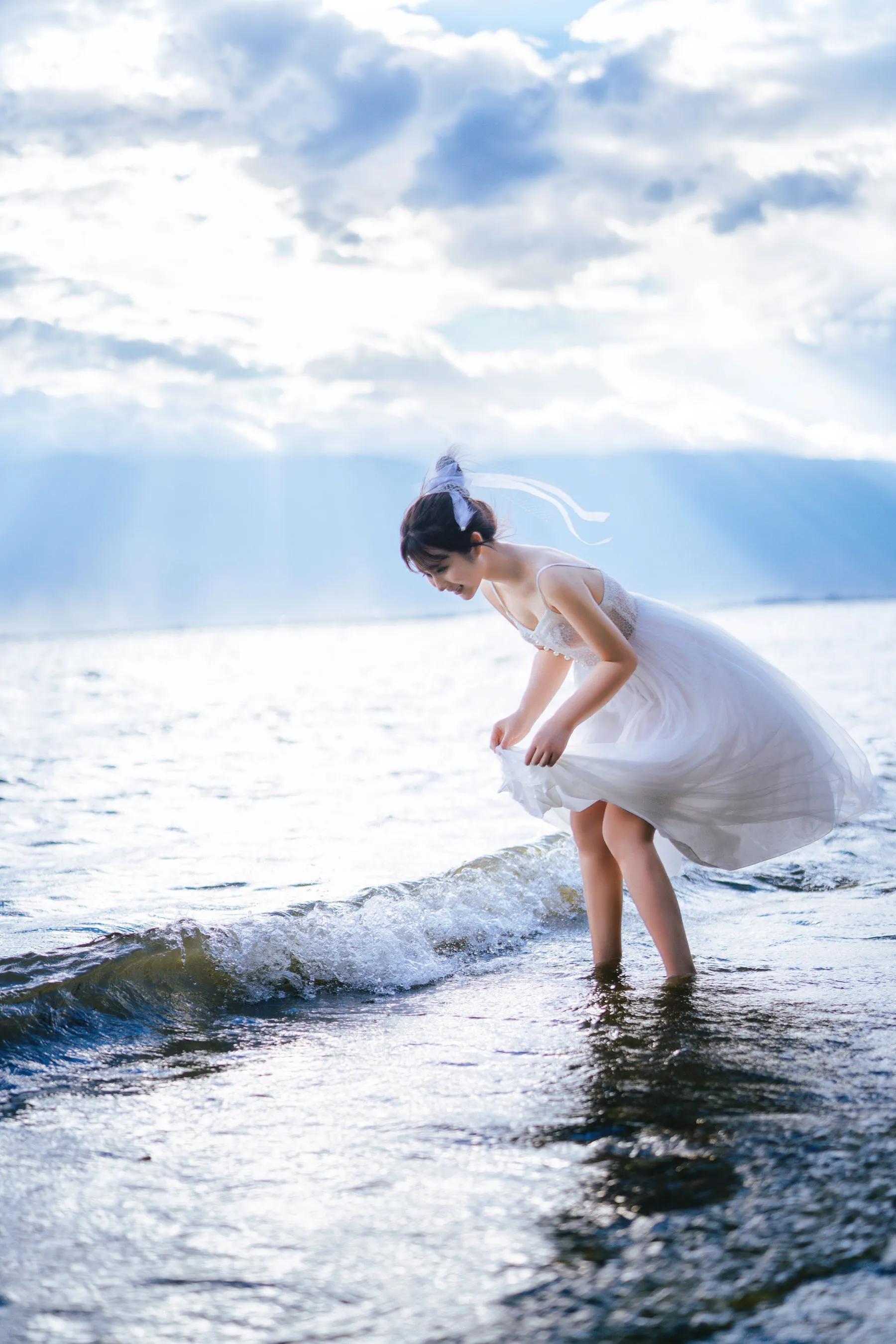喵糖映畫 海邊姑娘（鏡醬）純色白裙，嚶嚶嚶插圖27
