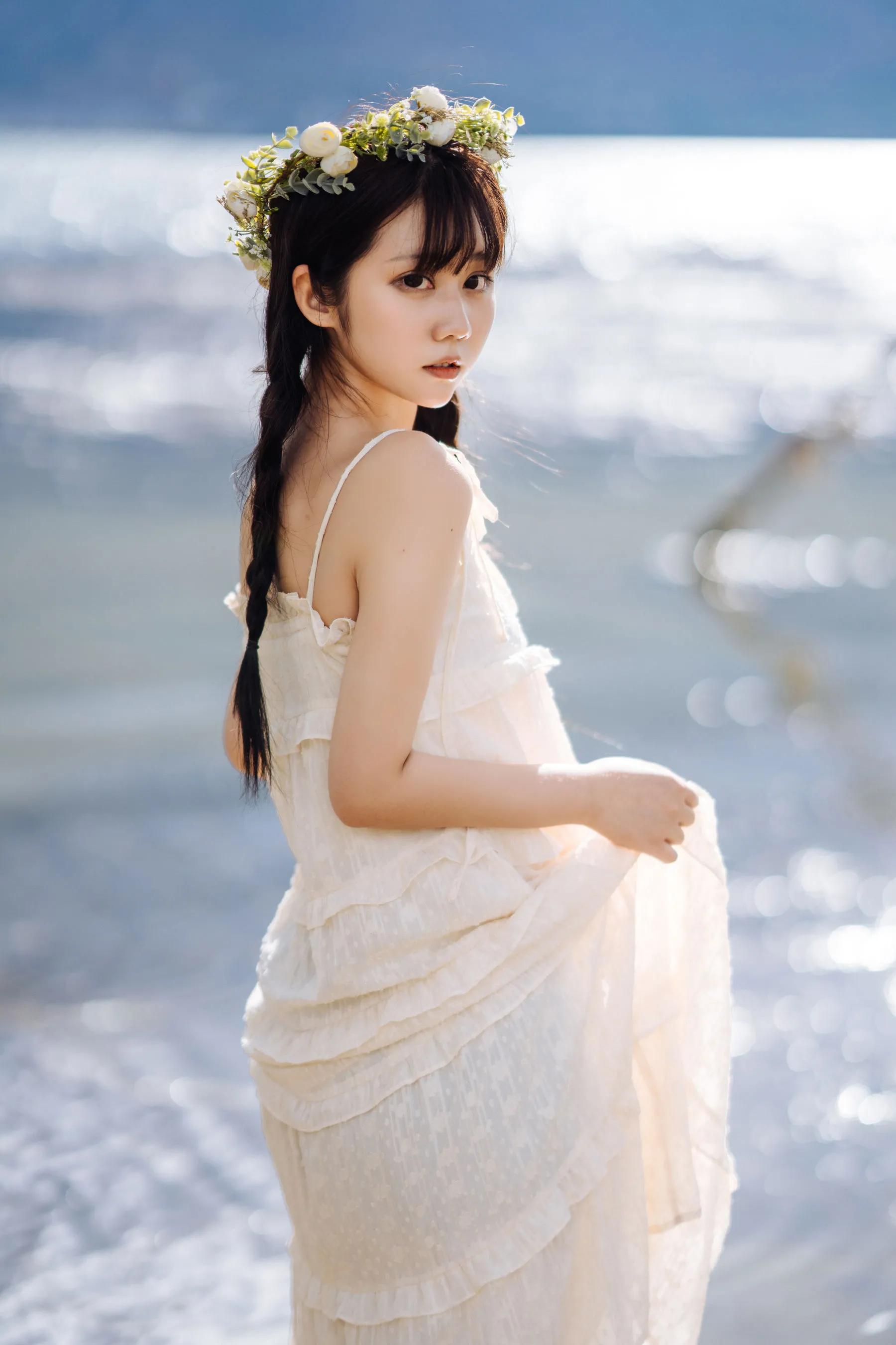 喵糖映畫 海邊姑娘（鏡醬）純色白裙，嚶嚶嚶插圖9
