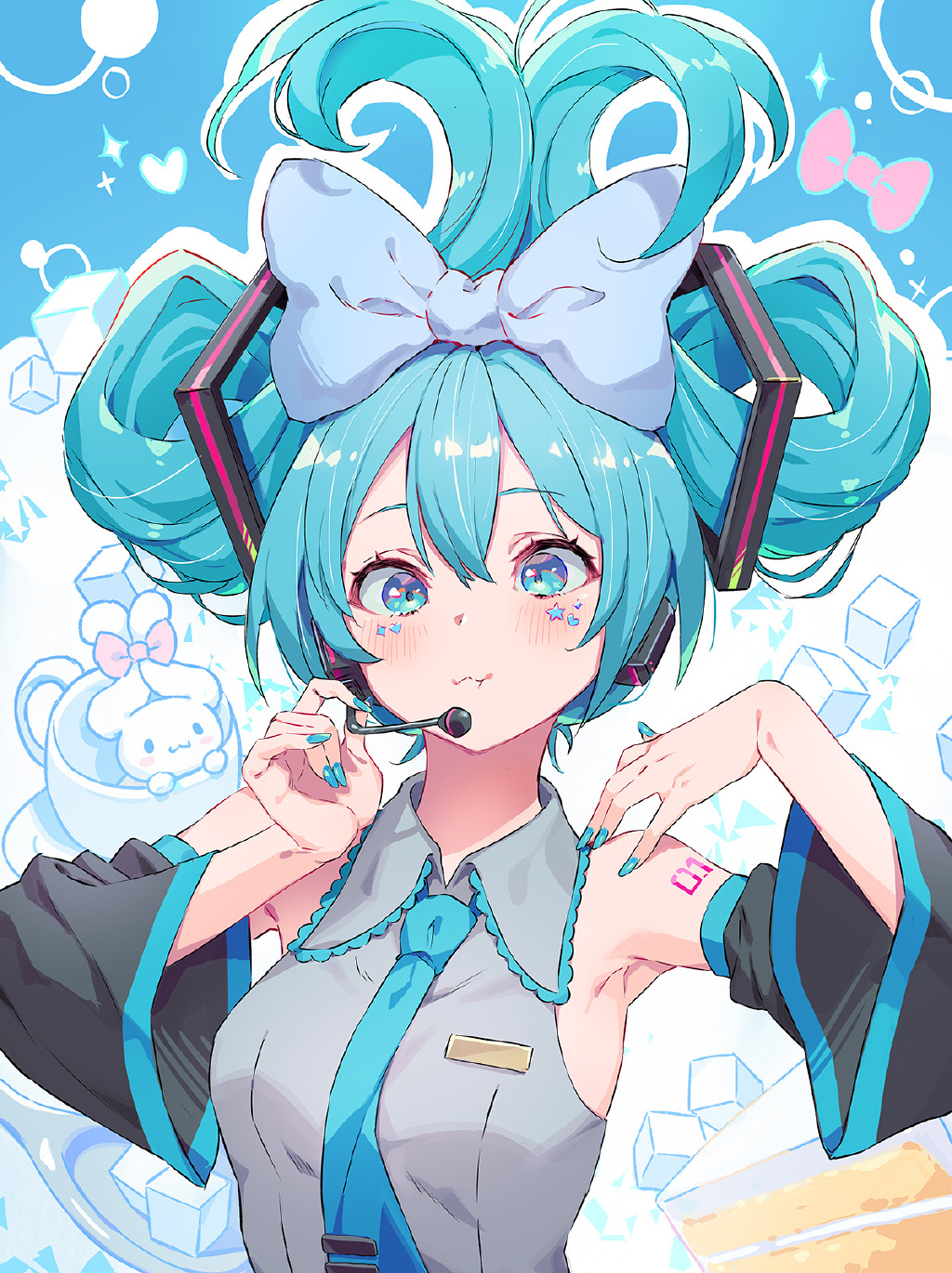 萌萌的玉桂狗初音未來(lái)組合登場(chǎng)，雙倍的萌萌氣息超治愈插圖6