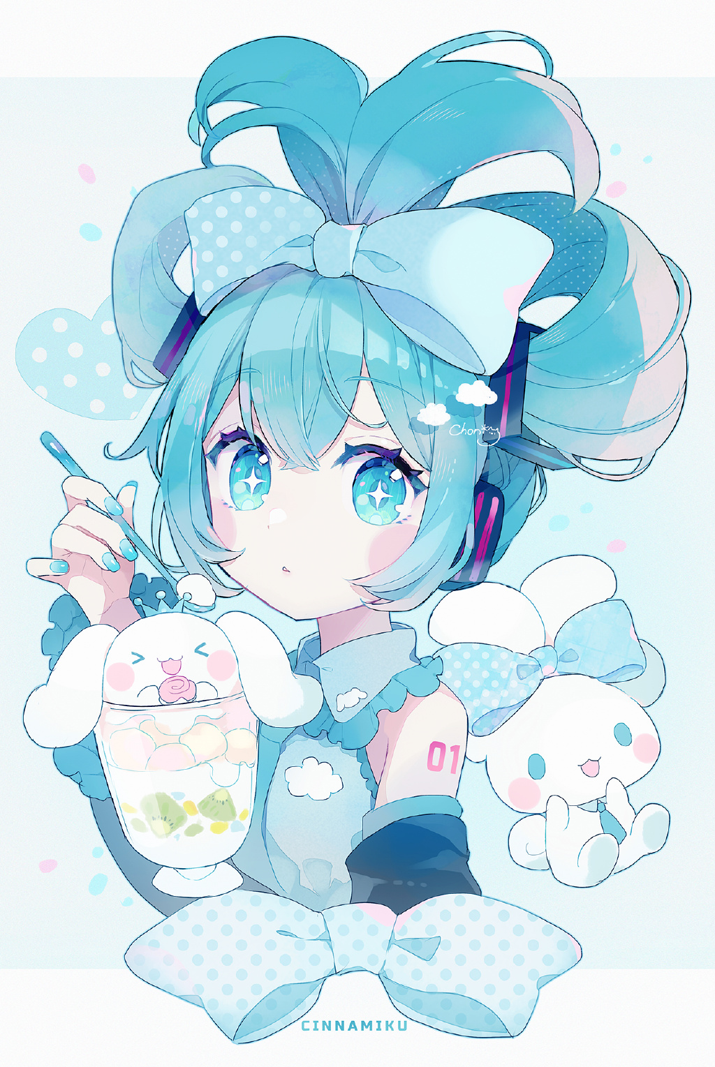萌萌的玉桂狗初音未來(lái)組合登場(chǎng)，雙倍的萌萌氣息超治愈插圖21