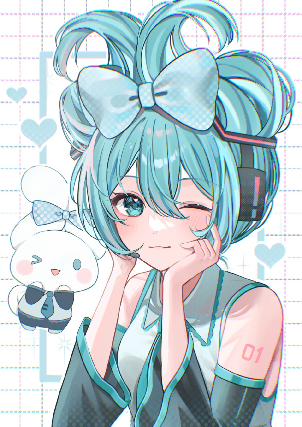 萌萌的玉桂狗初音未來(lái)組合登場(chǎng)，雙倍的萌萌氣息超治愈插圖7