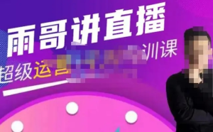 雨哥?超級(jí)直播帶貨+千川內(nèi)訓(xùn)課，45節(jié)系統(tǒng)大課百度網(wǎng)盤(pán)插圖