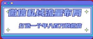 微信私域流量布局課程，打造年入百萬的微信【7節(jié)視頻課】百度網(wǎng)盤插圖