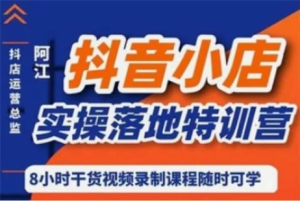 抖音小店實操落地特訓(xùn)營：抖音小店無貨源精細(xì)化運營（22節(jié)）百度網(wǎng)盤插圖