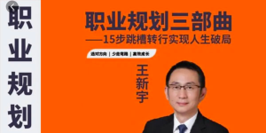 王新宇：職業(yè)規(guī)劃三部曲，15步跳槽轉(zhuǎn)行實(shí)現(xiàn)人生破局百度網(wǎng)盤插圖