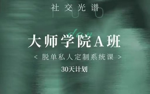 【情感上新】01.社交光譜《大師學院A班》30天計劃插圖 【情感上新】01.社交光譜《大師學院A班》30天計劃