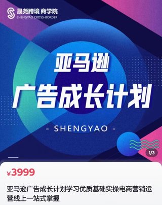 【電商上新】078. 晟堯跨境·亞馬遜廣告成長(zhǎng)計(jì)劃 ?全面掌握廣告矩陣搭建，開(kāi)源節(jié)流，讓你的流量來(lái)源多元化，課程系統(tǒng)，全面，落地，真正掌握廣告底層邏輯