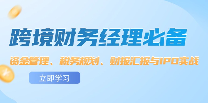 跨境財(cái)務(wù)經(jīng)理必備：資金管理、稅務(wù)規(guī)劃、財(cái)報(bào)匯報(bào)與IPO實(shí)戰(zhàn)插圖
